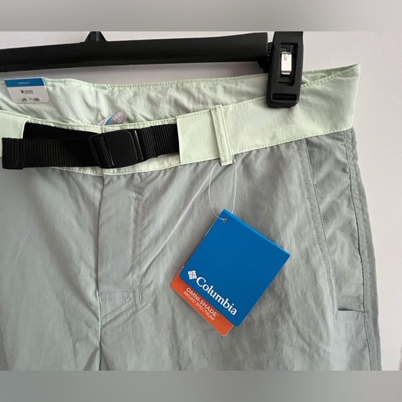 Columbia Summerdry Unlined WaterRepellent ColorBlock Adjustable Belt Nylon Short - Picture 5 of 12